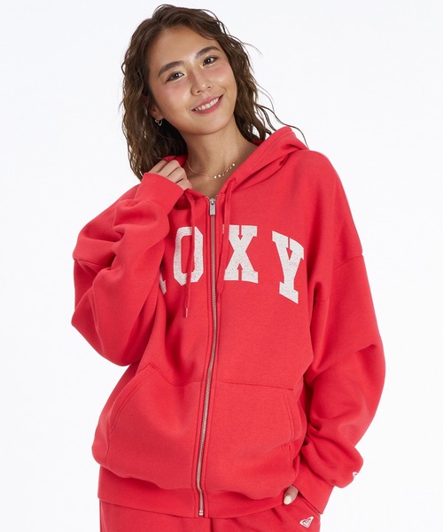 ROXY（ロキシー）の「【ムラサキスポーツ限定】ROXY/ロキシー ジップアップ パーカー RZP264619M（パーカー・レディース・ネイビー/オフホワイト/レッド・M/L）」の3枚目の写真