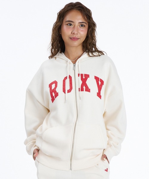 ROXY（ロキシー）の「【ムラサキスポーツ限定】ROXY/ロキシー ジップアップ パーカー RZP264619M（パーカー・レディース・ネイビー/オフホワイト/レッド・M/L）」の4枚目の写真