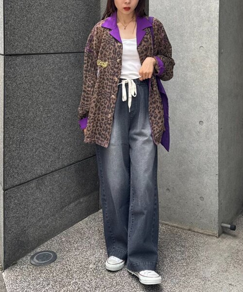 SOUNDSGOOOOD（サウンズグッド）の「【SOUNDS GOOOOD】シアーレオパードシャツ（シャツ/ブラウス・メンズ・ブラウン/グレー・ONE SIZE）」の19枚目の写真
