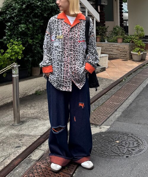 SOUNDSGOOOOD（サウンズグッド）の「【SOUNDS GOOOOD】シアーレオパードシャツ（シャツ/ブラウス・メンズ・ブラウン/グレー・ONE SIZE）」の20枚目の写真