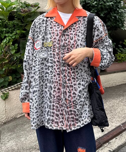 SOUNDSGOOOOD（サウンズグッド）の「【SOUNDS GOOOOD】シアーレオパードシャツ（シャツ/ブラウス・メンズ・ブラウン/グレー・ONE SIZE）」の3枚目の写真