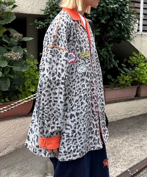 SOUNDSGOOOOD（サウンズグッド）の「【SOUNDS GOOOOD】シアーレオパードシャツ（シャツ/ブラウス・メンズ・ブラウン/グレー・ONE SIZE）」の6枚目の写真