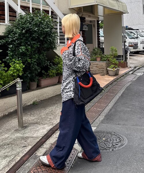 SOUNDSGOOOOD（サウンズグッド）の「【SOUNDS GOOOOD】シアーレオパードシャツ（シャツ/ブラウス・メンズ・ブラウン/グレー・ONE SIZE）」の7枚目の写真