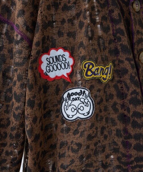 SOUNDSGOOOOD（サウンズグッド）の「【SOUNDS GOOOOD】シアーレオパードシャツ（シャツ/ブラウス・メンズ・ブラウン/グレー・ONE SIZE）」の11枚目の写真
