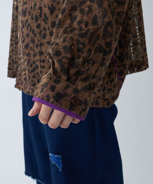 SOUNDSGOOOOD（サウンズグッド）の「【SOUNDS GOOOOD】シアーレオパードシャツ（シャツ/ブラウス・メンズ・ブラウン/グレー・ONE SIZE）」の14枚目の写真