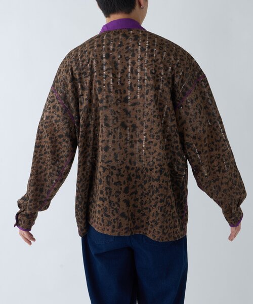 SOUNDSGOOOOD（サウンズグッド）の「【SOUNDS GOOOOD】シアーレオパードシャツ（シャツ/ブラウス・メンズ・ブラウン/グレー・ONE SIZE）」の18枚目の写真