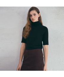 Wool Basic Turtleneck half sleeve T-shirt_4color(O25-TP23)