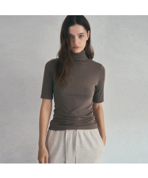 Wool Basic Turtleneck half sleeve T-shirt_4color(O25-TP23)