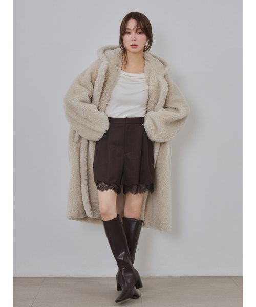 FRAY I.D(フレイアイディー)の「サイドベルトロングブーツ(ブーツ・レディース・ブラック/ダークブラウン/キャメル・37/38/36)」の7枚目の写真
