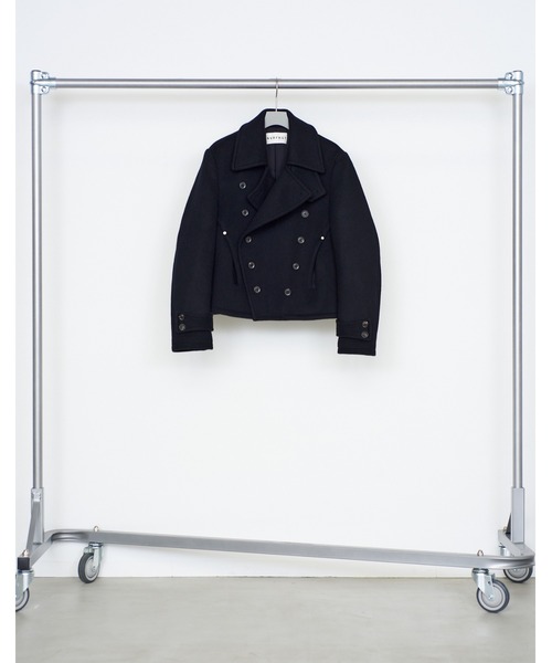 NVRFRGT(ネヴァーフォーゲット)の「SHORT PEA COAT(ピーコート・メンズ・ブラック/グレー・2)」の9枚目の写真