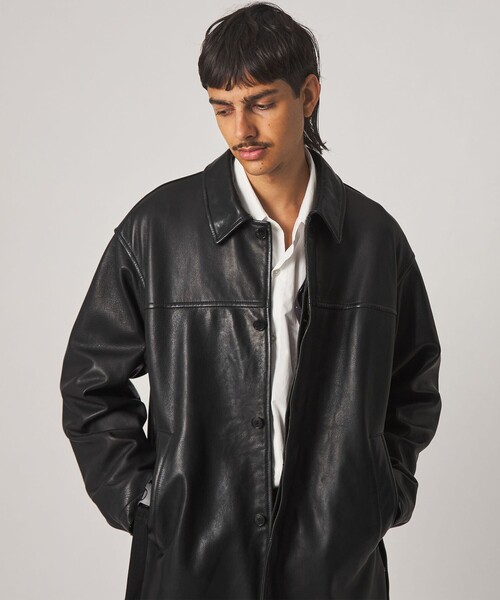 Steven Alan(スティーブンアラン)の「<Steven Alan> シープレザー カーコート II(その他アウター・メンズ・ブラック・L/M/S)」の17枚目の写真