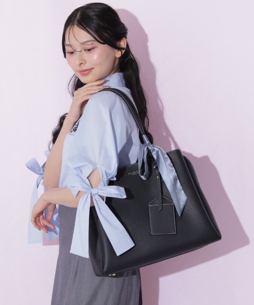 JILL by JILL STUART(ジルバイジルスチュアート)の「スカーフ付きトートバッグ(トートバッグ・レディース・グレー/ブラック/モカ・FREE)」の15枚目の写真