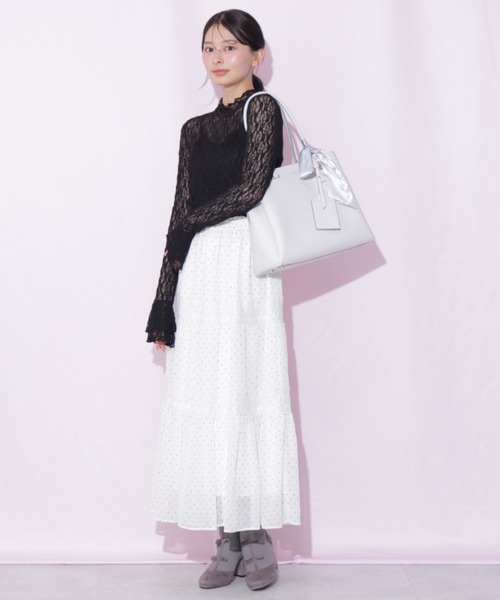 JILL by JILL STUART(ジルバイジルスチュアート)の「スカーフ付きトートバッグ(トートバッグ・レディース・グレー/ブラック/モカ・FREE)」の8枚目の写真