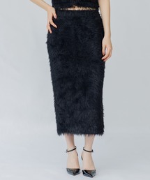 feather knit long skirt（フェザーニットロングスカート）