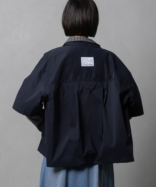 MARECHAL TERRE(マルシャルテル)の「3way コンビネーションシャツ(シャツ/ブラウス・レディース・チェック/ネイビー/ネイビー系/オフホワイト・MEDIUM)」の21枚目の写真
