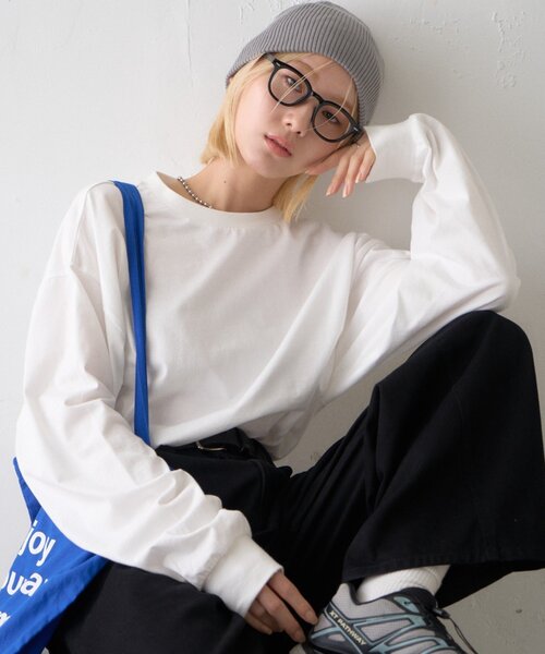 CIAOPANIC TYPY(チャオパニックティピー)の「アフリカンオーガニックコットンロンTee(Tシャツ/カットソー・メンズ・グレー/ネイビー/ブラック/グリーン/ホワイト/ブラウン・LARGE/MEDIUM/X-LARGE)」の1枚目の写真