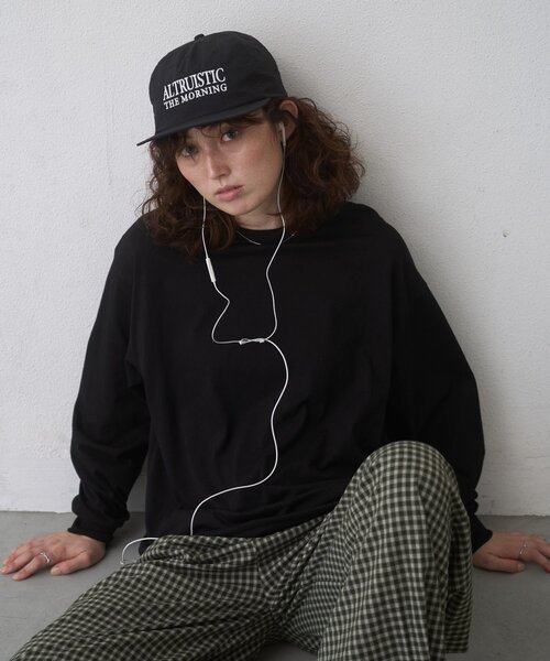 CIAOPANIC TYPY（チャオパニックティピー）の「アフリカンオーガニックコットンロンTee（Tシャツ/カットソー・メンズ・グレー/ネイビー/ブラック/グリーン/ホワイト/ブラウン・LARGE/MEDIUM/X-LARGE）」の2枚目の写真