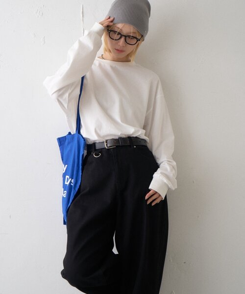 CIAOPANIC TYPY（チャオパニックティピー）の「アフリカンオーガニックコットンロンTee（Tシャツ/カットソー・メンズ・グレー/ネイビー/ブラック/グリーン/ホワイト/ブラウン・LARGE/MEDIUM/X-LARGE）」の8枚目の写真