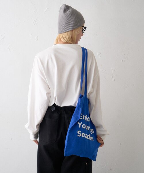 CIAOPANIC TYPY(チャオパニックティピー)の「アフリカンオーガニックコットンロンTee(Tシャツ/カットソー・メンズ・グレー/ネイビー/ブラック/グリーン/ホワイト/ブラウン・LARGE/MEDIUM/X-LARGE)」の9枚目の写真