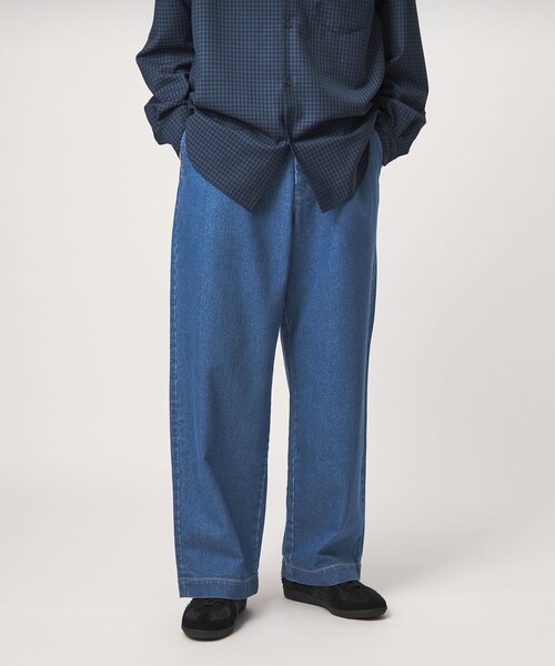 green label relaxing(グリーンレーベルリラクシング)の「【別注/WEB限定】<3/2 WORKS>GLR ワイド デニム パンツ(デニムパンツ・メンズ・コバルトブルー/ネイビー・S/M/L/XL)」の4枚目の写真
