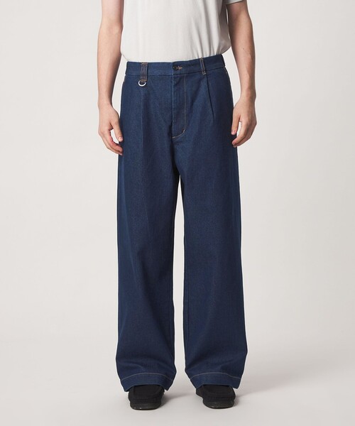 green label relaxing(グリーンレーベルリラクシング)の「【別注/WEB限定】<3/2 WORKS>GLR ワイド デニム パンツ(デニムパンツ・メンズ・コバルトブルー/ネイビー・S/M/L/XL)」の15枚目の写真