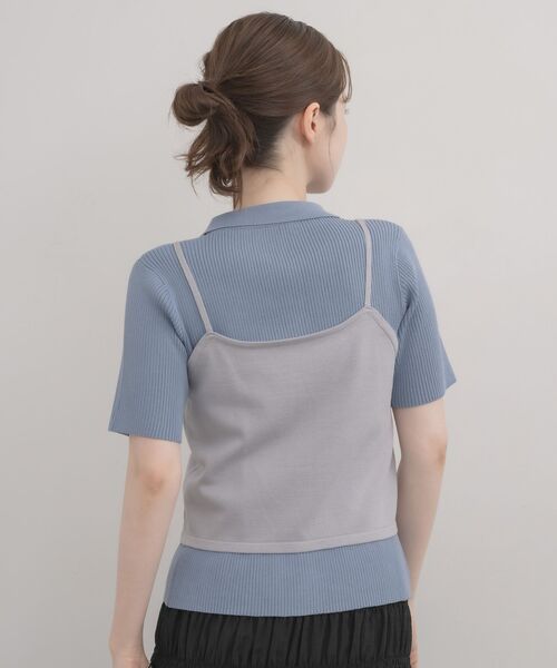 RETRO GIRL(レトロガール)の「ニットビスチェ&カーデセット(ニット/セーター・レディース・ブルー/ナチュラル/ベージュ・FREE)」の8枚目の写真