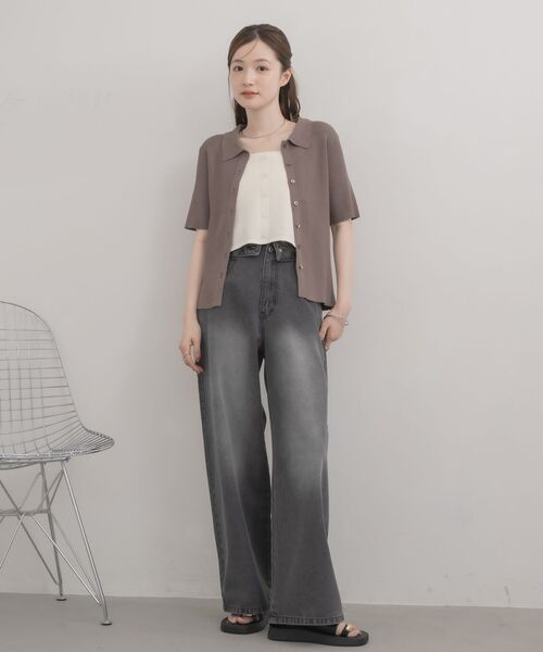 RETRO GIRL(レトロガール)の「ニットビスチェ&カーデセット(ニット/セーター・レディース・ブルー/ナチュラル/ベージュ・FREE)」の11枚目の写真