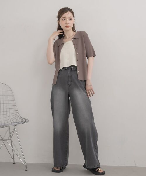 RETRO GIRL(レトロガール)の「ニットビスチェ&カーデセット(ニット/セーター・レディース・ブルー/ナチュラル/ベージュ・FREE)」の13枚目の写真