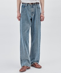 SINSS（シンス）の「Vintage wash straight denim   ヴィンテージウォッシュストレートデニム（デニムパンツ）」