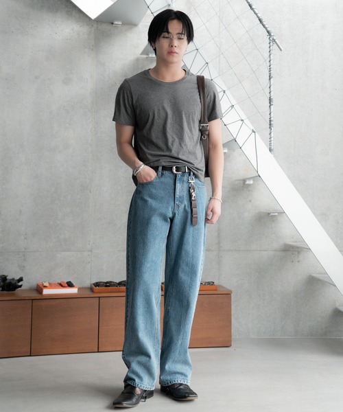 SINSS(シンス)の「Vintage wash straight denim / ヴィンテージウォッシュストレートデニム(デニムパンツ・メンズ・インディゴブルー/ブラック/ブルー・X-SMALL/SMALL/MEDIUM/LARGE)」の20枚目の写真