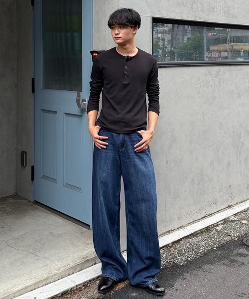 SINSS(シンス)の「Vintage wash straight denim / ヴィンテージウォッシュストレートデニム(デニムパンツ・メンズ・インディゴブルー/ブラック/ブルー・X-SMALL/SMALL/MEDIUM/LARGE)」の16枚目の写真