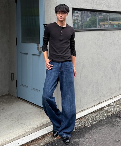 SINSS(シンス)の「Vintage wash straight denim / ヴィンテージウォッシュストレートデニム(デニムパンツ・メンズ・インディゴブルー/ブラック/ブルー・X-SMALL/SMALL/MEDIUM/LARGE)」の17枚目の写真