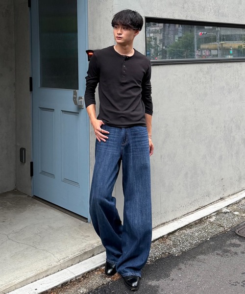 SINSS(シンス)の「Vintage wash straight denim / ヴィンテージウォッシュストレートデニム(デニムパンツ・メンズ・インディゴブルー/ブラック/ブルー・X-SMALL/SMALL/MEDIUM/LARGE)」の18枚目の写真