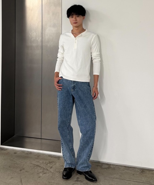 SINSS(シンス)の「Vintage wash straight denim / ヴィンテージウォッシュストレートデニム(デニムパンツ・メンズ・インディゴブルー/ブラック/ブルー・X-SMALL/SMALL/MEDIUM/LARGE)」の14枚目の写真