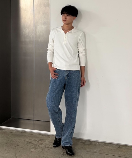 SINSS(シンス)の「Vintage wash straight denim / ヴィンテージウォッシュストレートデニム(デニムパンツ・メンズ・インディゴブルー/ブラック/ブルー・X-SMALL/SMALL/MEDIUM/LARGE)」の15枚目の写真