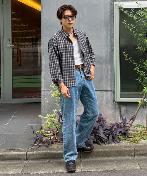 SINSS(シンス)の「Vintage wash straight denim / ヴィンテージウォッシュストレートデニム(デニムパンツ・メンズ・インディゴブルー/ブラック/ブルー・X-SMALL/SMALL/MEDIUM/LARGE)」の7枚目の写真