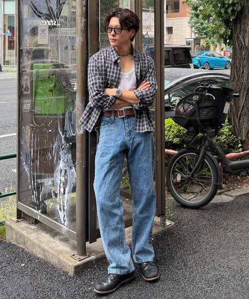 SINSS(シンス)の「Vintage wash straight denim / ヴィンテージウォッシュストレートデニム(デニムパンツ・メンズ・インディゴブルー/ブラック/ブルー・X-SMALL/SMALL/MEDIUM/LARGE)」の8枚目の写真