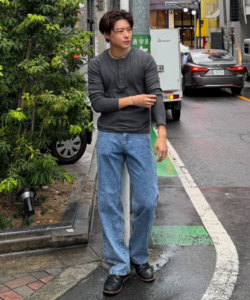 SINSS(シンス)の「Vintage wash straight denim / ヴィンテージウォッシュストレートデニム(デニムパンツ・メンズ・インディゴブルー/ブラック/ブルー・X-SMALL/SMALL/MEDIUM/LARGE)」の13枚目の写真