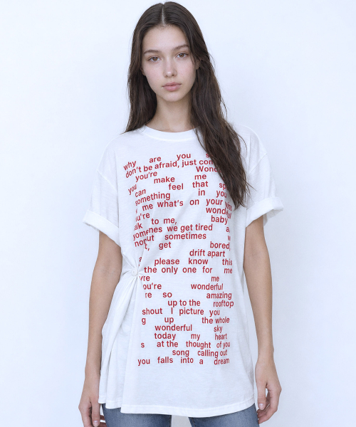 LARTIGENT(ラーティゼン)の「L26 WONDERFUL T-SHIRT(WHITE)(Tシャツ/カットソー・レディース・その他・FREE)」の1枚目の写真