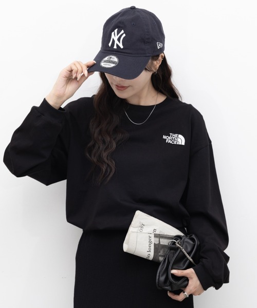 THE NORTH FACE(ザノースフェイス)の「国内未発売 THE NORTH FACE(ザ・ノースフェイス)/ワンポイント ロゴ刺繍 長袖 ロンT/ESSENTIAL L/S R/TEE(Tシャツ/カットソー・レディース・ホワイト系その他/ブラック系その他・M/XL/L)」の1枚目の写真