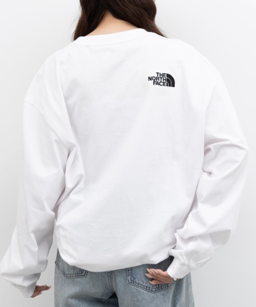 THE NORTH FACE(ザノースフェイス)の「国内未発売 THE NORTH FACE(ザ・ノースフェイス)/ワンポイント ロゴ刺繍 長袖 ロンT/ESSENTIAL L/S R/TEE(Tシャツ/カットソー・レディース・ホワイト系その他/ブラック系その他・M/XL/L)」の6枚目の写真