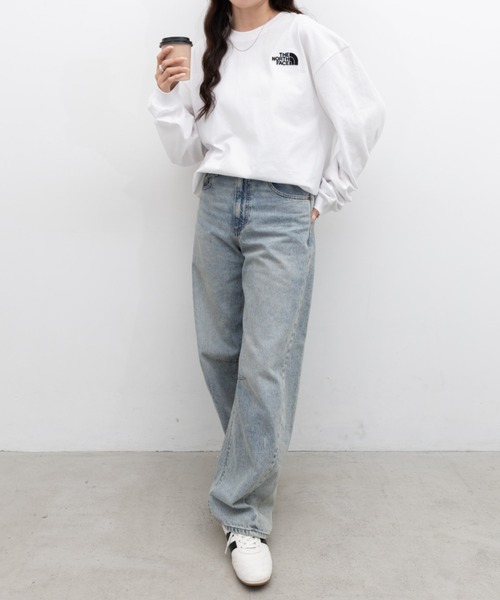 THE NORTH FACE(ザノースフェイス)の「国内未発売 THE NORTH FACE(ザ・ノースフェイス)/ワンポイント ロゴ刺繍 長袖 ロンT/ESSENTIAL L/S R/TEE(Tシャツ/カットソー・レディース・ホワイト系その他/ブラック系その他・M/XL/L)」の8枚目の写真