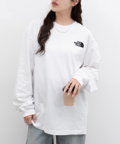 THE NORTH FACE(ザノースフェイス)の「国内未発売 THE NORTH FACE(ザ・ノースフェイス)/ワンポイント ロゴ刺繍 長袖 ロンT/ESSENTIAL L/S R/TEE(Tシャツ/カットソー・レディース・ホワイト系その他/ブラック系その他・M/XL/L)」の12枚目の写真