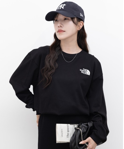 THE NORTH FACE(ザノースフェイス)の「国内未発売 THE NORTH FACE(ザ・ノースフェイス)/ワンポイント ロゴ刺繍 長袖 ロンT/ESSENTIAL L/S R/TEE(Tシャツ/カットソー・レディース・ホワイト系その他/ブラック系その他・M/XL/L)」の18枚目の写真