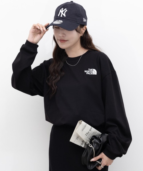 THE NORTH FACE(ザノースフェイス)の「国内未発売 THE NORTH FACE(ザ・ノースフェイス)/ワンポイント ロゴ刺繍 長袖 ロンT/ESSENTIAL L/S R/TEE(Tシャツ/カットソー・レディース・ホワイト系その他/ブラック系その他・M/XL/L)」の19枚目の写真