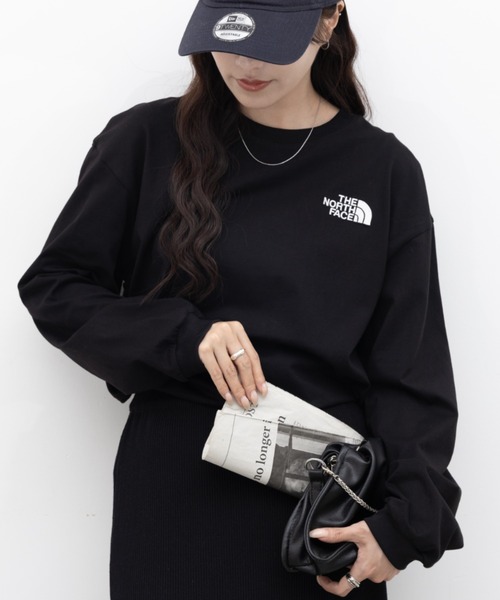 THE NORTH FACE(ザノースフェイス)の「国内未発売 THE NORTH FACE(ザ・ノースフェイス)/ワンポイント ロゴ刺繍 長袖 ロンT/ESSENTIAL L/S R/TEE(Tシャツ/カットソー・レディース・ホワイト系その他/ブラック系その他・M/XL/L)」の16枚目の写真