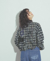 グラフィックレイヤーカーディガン by MAO KAWASAKI