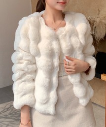 クラウド フェミニン ファージャケット ファーコート