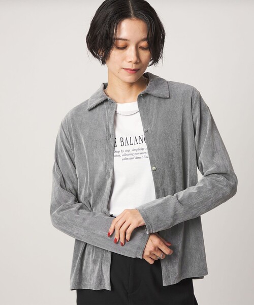 green label relaxing(グリーンレーベルリラクシング)の「シアーフロッキー カーディガン(カーディガン/ボレロ・レディース・ライム/グレー系/ブラック/ダークブラウン・FREE)」の21枚目の写真