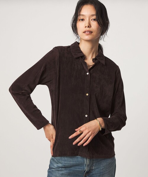 green label relaxing(グリーンレーベルリラクシング)の「シアーフロッキー カーディガン(カーディガン/ボレロ・レディース・ライム/グレー系/ブラック/ダークブラウン・FREE)」の19枚目の写真